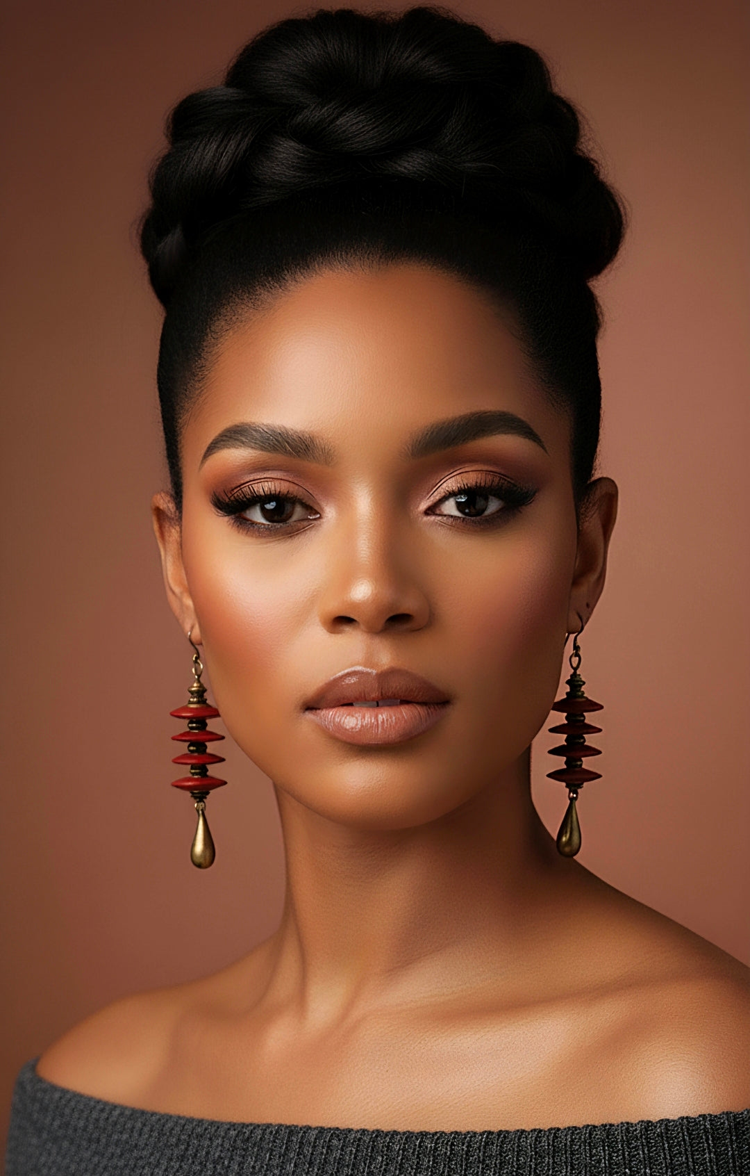 Red Dangle Earrings