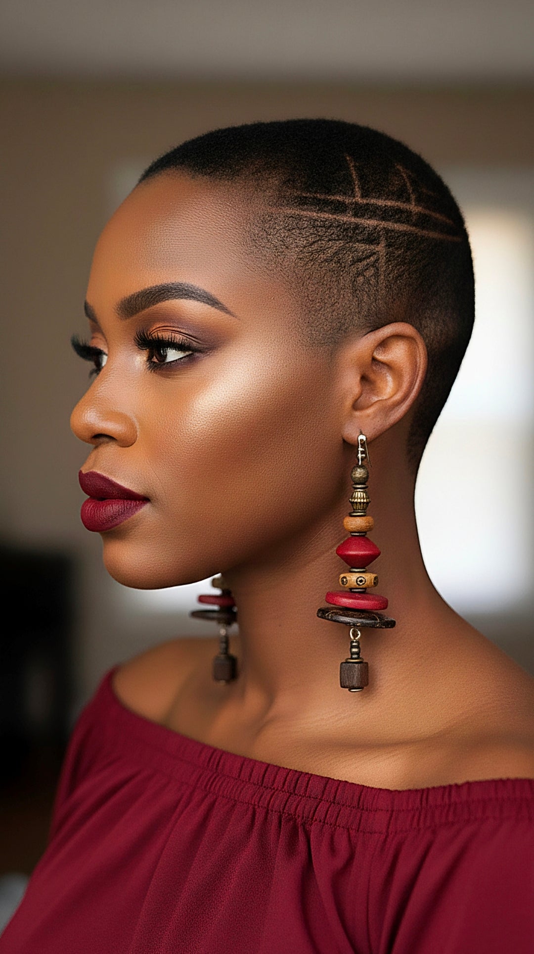 Tiered Red Dangles