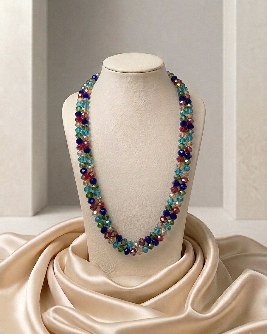 2 strand crystal necklace